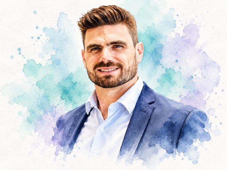 Albin Chavy watercolour portrait