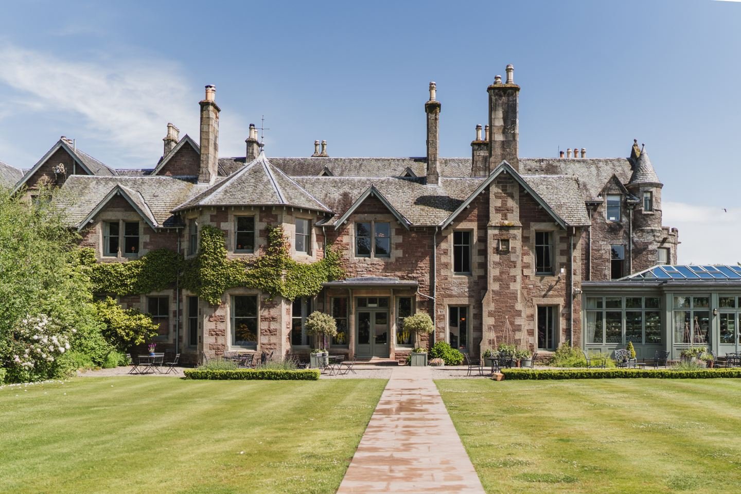 Cromlix hotel and gardens near Dunblane in Scotland
