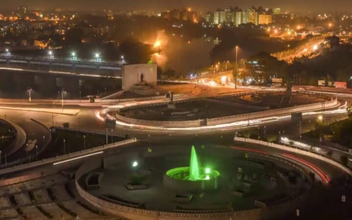 Lucknow skyline seen from Gomti Nagar in an illustrative archive photograph taken in 2015.