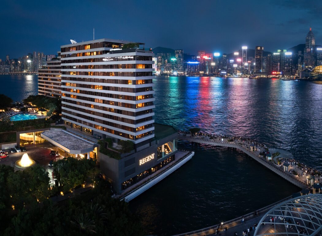 Regent Hong Kong on Victoria Harbour at night