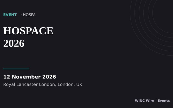HOSPACE 2026, 12 November at Royal Lancaster London, organised by HOSPA.