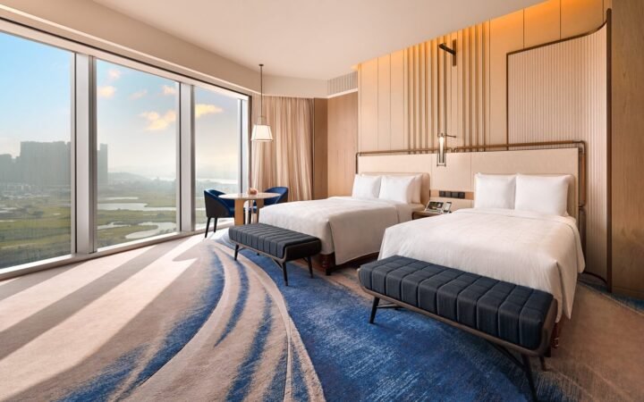Twin-bed accommodation at Epic Tower, Studio City Macau