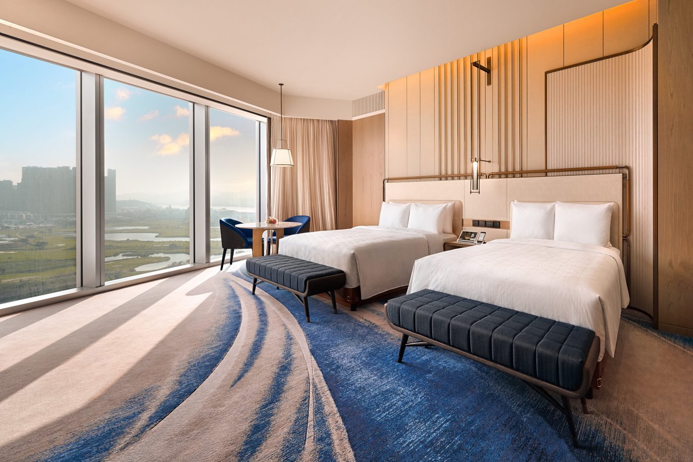 Twin-bed accommodation at Epic Tower, Studio City Macau